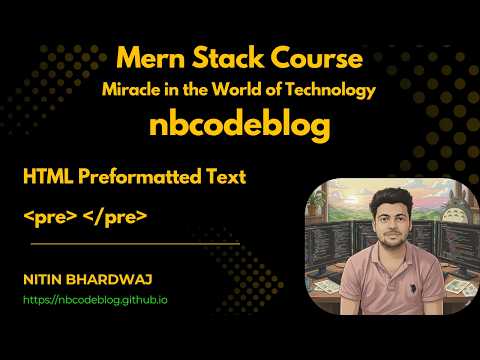 HTML Preformatted Text - nbcodeblog