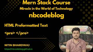 HTML Preformatted Text - miraclewithnb