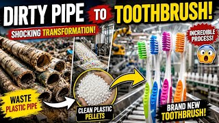 How Recycled Plastic Becomes a Toothbrush 🪥♻️ | Inside a Modern Factory