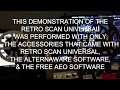 Retro scan universal with sound demo
