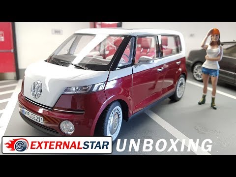 Unboxing of 2011 VW Bulli Concept 1:18 by Norev - YouTube