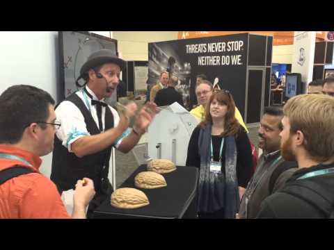 Chef Anton Jumbo Three Shell Game Trade Show Shells   CyberArk Booth