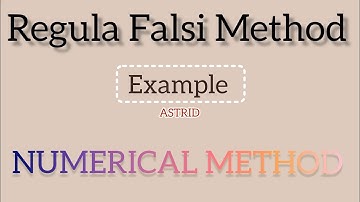 THE METHOD OF INTERPOLATION / THE METHOD OF FALSE POSITION / REGULA FALSI METHOD