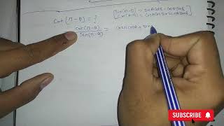 Solve cot(pi-theta) | cot(pi - x) | cot pi - x formula, Find Exact value cot pi - x