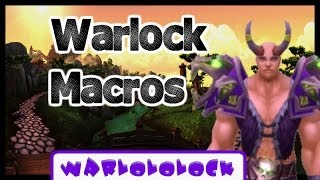 Basic Warlock PvP Macros (read description) | MoP 5.3