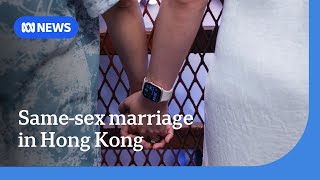 Hong Kong newlyweds lament veto on same-sex rights bill as blow to city | The World | ABC NEWS