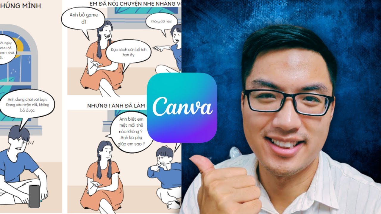 Outline Video Hướng dẫn vẽ TRUYỆN TRANH CẢM XÚC bằng CANVA - Kiếm tiền Online