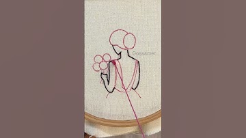 Stunning 🤩 Girl Embroidery Makeover #embroidery #handembroidery