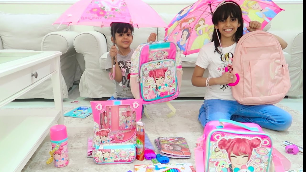 مشتريات المدرسة مع كادي وجوجو .. تعالوا شوفوا  وش اشتروا  !!