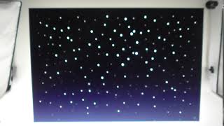 Cielo Stellato con fibre ottiche ef. tremolio presepe cm 60x40x2,5 Video