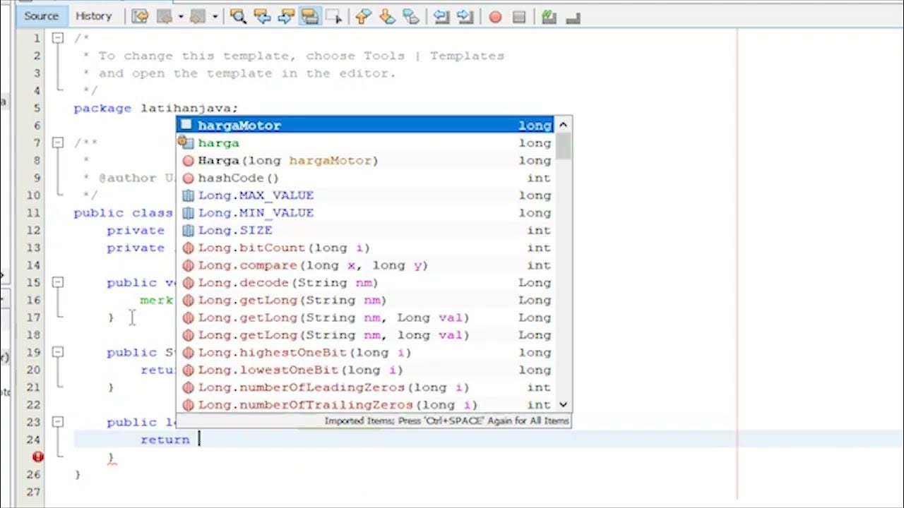 Tutorial Java Class Object 1 - YouTube