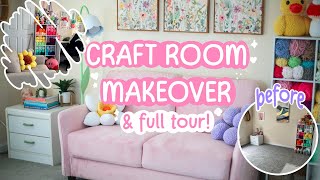 Craft Room Makeover & Tour  redesigning my dream space