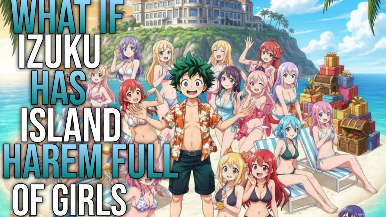 What if Deku got Stuck in an Girls Only Harem Island Movie