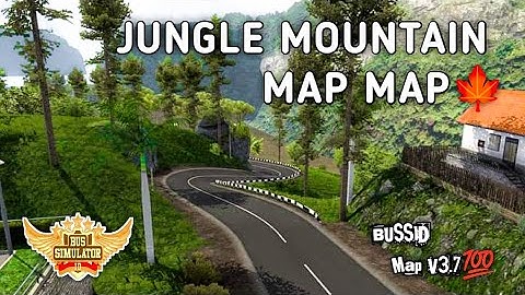 Map Mod BUSSID V3.7- Jungle Mountain 🍁 Map Mod For Bus simulator Indonesia #junglemap #bussidmapmod🍁