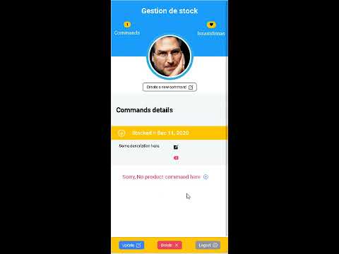 Gestion Stock project with Spring boot and Ionic
