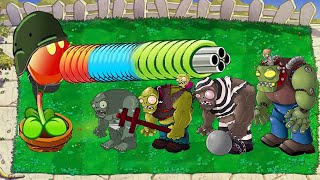 Plants vs Zombies - All Pea vs Giga Gargantuar and Dr. Zomboss