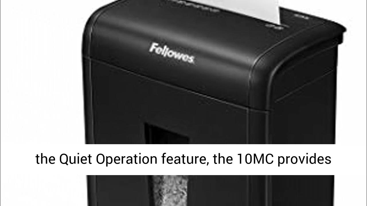 Fellowes 62MC 10Sheet MicroCut Home and Office Paper Shredder Safety