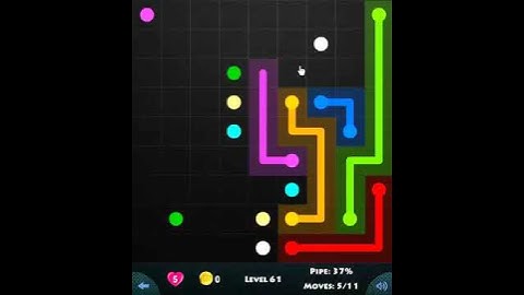 flow game facebook - 9 x 9 mania level 61 Connect the dots