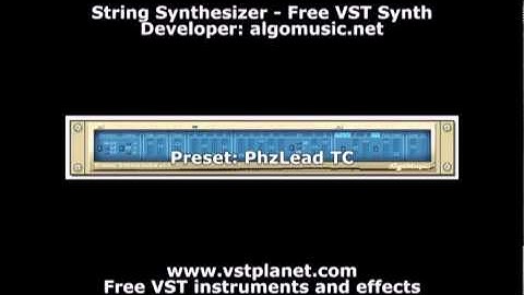 StringSynth - Free VST synth - vstplanet.com