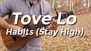 Video thumbnail of "Tove Lo - Habits (Stay High) (Guitar Tutorial) by Shawn Parrotte"