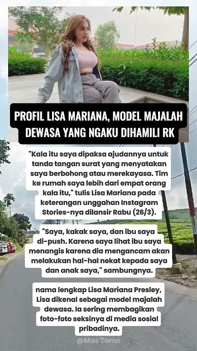 Profil Lisa Mariana, Model Majalah Dewasa yang Ngaku Dihamili RK