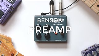 Benson Preamp Pedal Demo | Clean Boost/Overdrive/Fuzz in One Pedal!