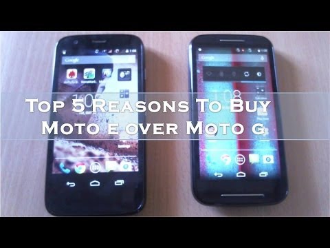 Top 5 Reasons To Buy Moto E over Moto G