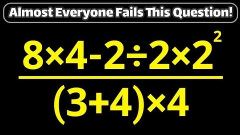 🧠The Order of Operations Isn’t Always Easy! Can You Solve This math Question?