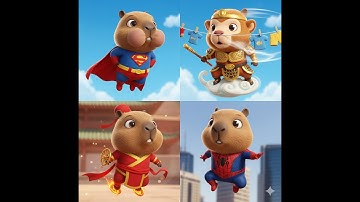 CAPYBARA Superman 💨 Siêu Hơi Thở Thổi Bay Quần Áo! Cute Fail Laundry