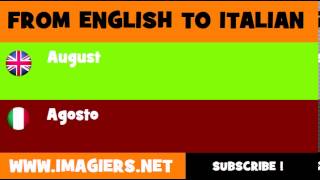 How to say August in Italian