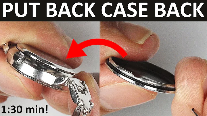 How To Put Back The Back Of A Watch