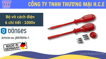 Tua vít cách điện 1000V, 6 chi tiết Dönges JDS15016-1 | Made in Germany | HCETOOL.COM