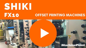 SHIKI FX10 Offset printing machines | SHIKI Machines