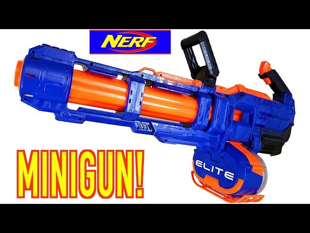 REVIEW] Nerf MINIGUN! - Nerf Titan CS-50 - YouTube