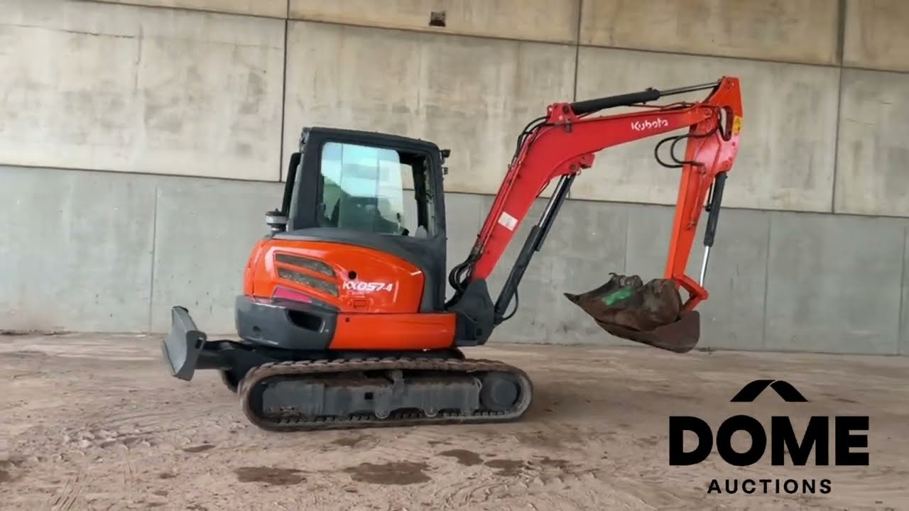 17 - 2016 Kubota KX057-4 Mini-rupsgraafmachine