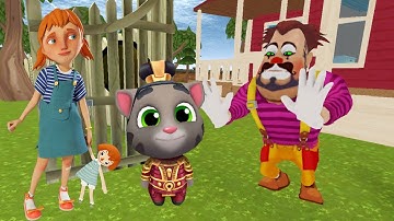 Dark Riddle 4.0.8 vs Talking Tom Guld Run ( GENERAL TOM vs Mime )