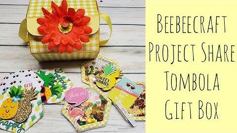 🐝Beebeecraft Project Share Part 2| Tombola Drum Gift Box| Inspired by Mixed Up Crafts