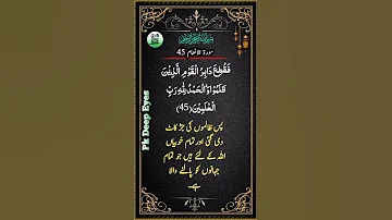 Surah E Al Inam Ayat No 45 45 سورۃ الانعام آیت نمبر PkDeepEyes 