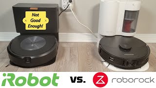 Roborock S7 MaxV+ Compared to iRobot Roomba Combo J7+  Robot Vacuum Tests