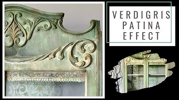 Chalk Painting Furniture a Verdigris Patina Effect using Saltwash and Chalk Paint