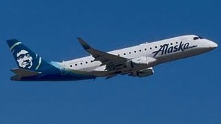 Alaska SkyWest (SkyWest) Embraer E175LR Takeoff From Idaho Falls [N184SY]