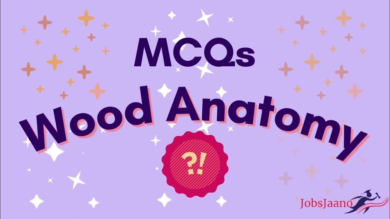 WOOD ANATOMY [2022] Wood Anatomy MCQs YouTube