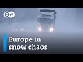 Parts of Europe blanketed in snow | DW News