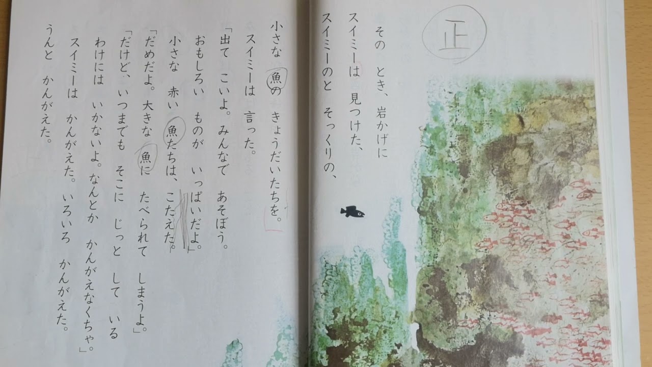 国語 の 教科書 スイミー