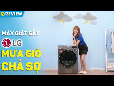 Máy giặt sấy LG Inverter: Giặt sấy tiện lợi, giặt nhanh TurboWash 360 (FV1450H2B) • Điện máy XANH