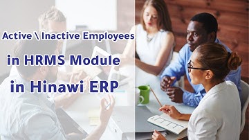 Active \ Inactive Employees in HRMS Module in Hinawi Software @hinawisoftware