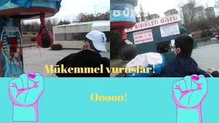 Boks makinesinde tahlissiz anlar