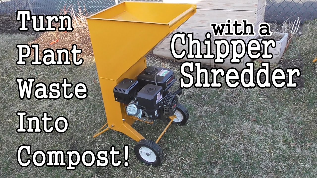 Processing Organic Waste For Your Compost with a Chipper Shredder