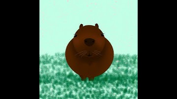 Kawaii Capybara @Jax_PomniXoXo ❤️ #capybara #kawaii #chibianimal #cute #fluffy #procreate #ipadpro