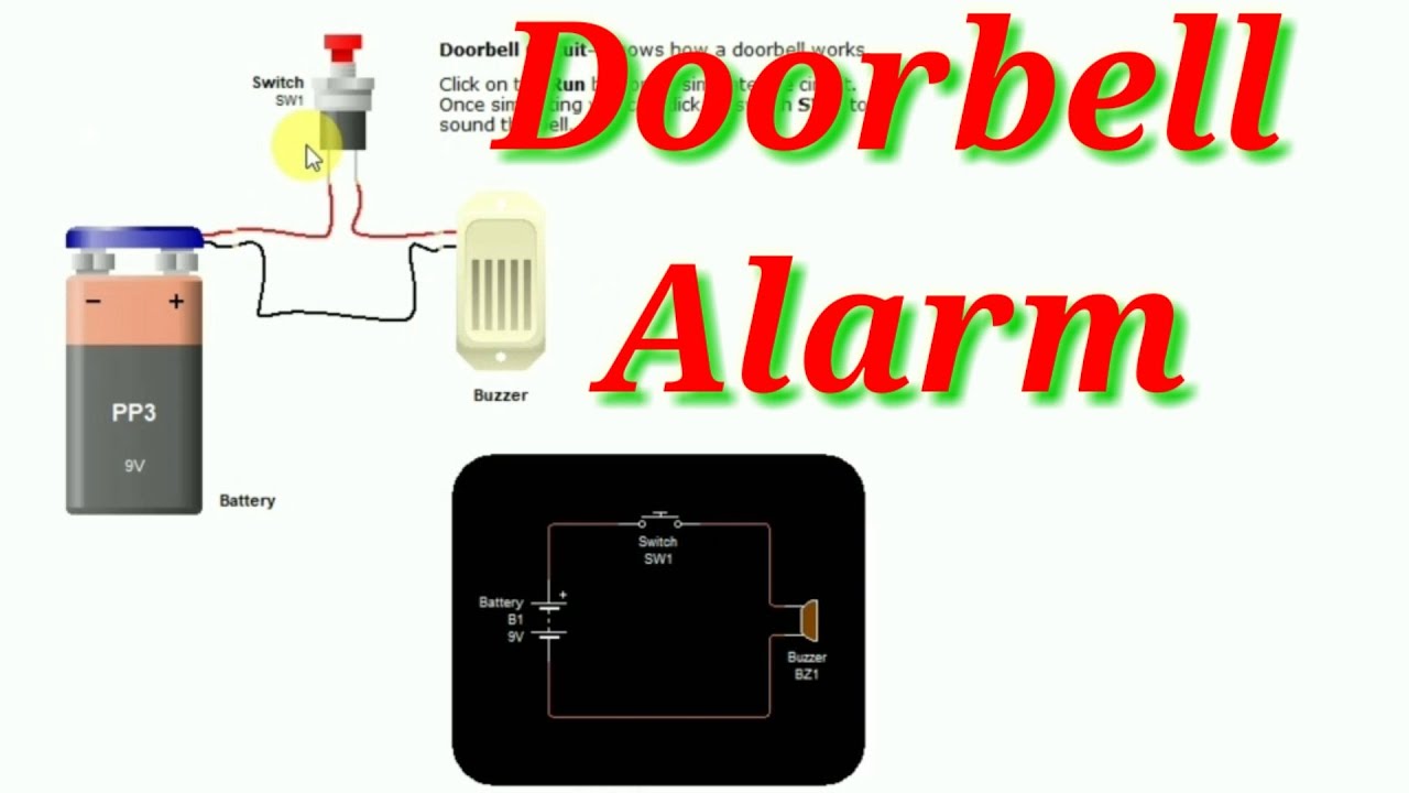 How to Make Doorbell Circuit Diagram - YouTube